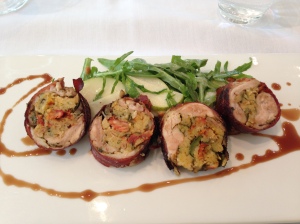 ROulade of chicken stuffed with cous cous